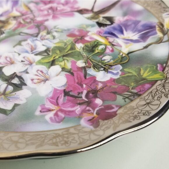 THE Bradford Exchange "Morning Glory"‎ by Janene Grende 1996 Plate no. 9292 A 8" - Picture 4 of 8